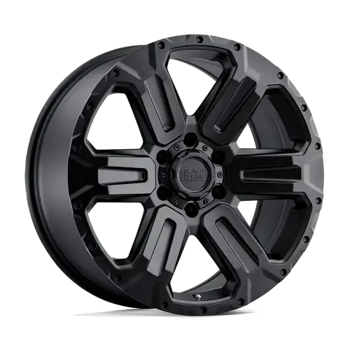 BR WANAKA 17X8.5 6X135 +12 87 M-BLK - 1785WKA126135M87 - Black Rhino Wheels