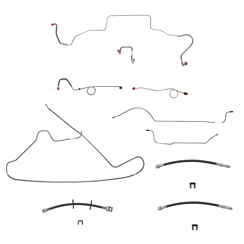 1967 Dodge Coronet Brake Line & Hose Kit - BLH100OM