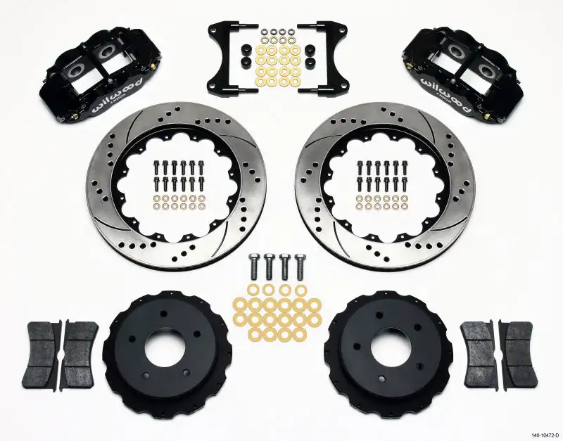 Wilwood Narrow Superlite 4R Rear Kit 14.00in Drilled 65-82 Corvette C2/C3