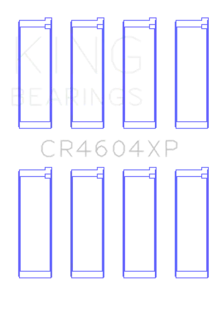 King 07-09 Mazdaspeed 3 L3-VDT MZR DISI (t) Duratec High Performance Rod Bearing Set - Size (0.50)