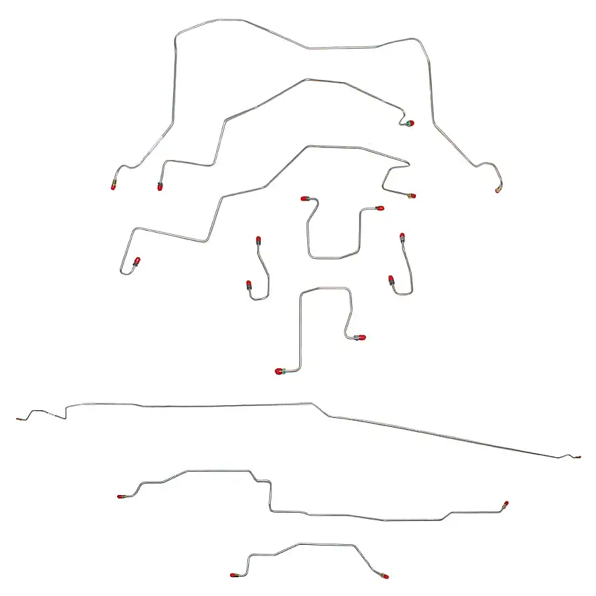 1998-2001 Dodge Ram 1500 Complete Brake Line Kit 4WD RWABS Quad Cab/Short Bed Stainless
