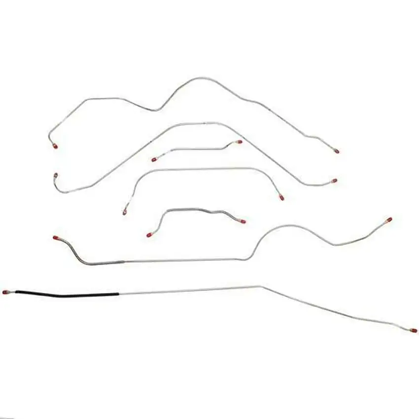 1955 Ford Thunderbird Complete Brake Line Kit Standard Brakes Steel - CBK0175OM