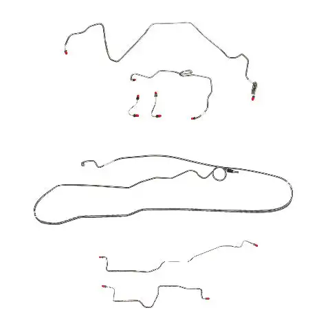 Pontiac Complete Brake Line Kit; Fine Lines-CBK0511SS