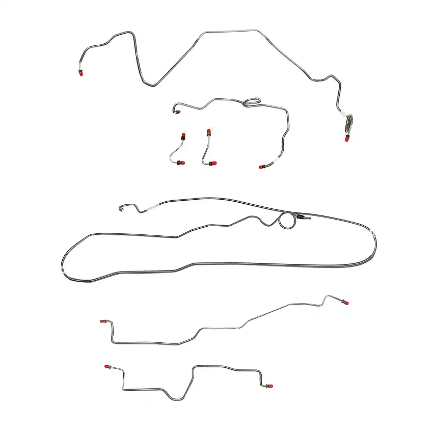 Pontiac Complete Brake Line Kit; Fine Lines-CBK0514SS