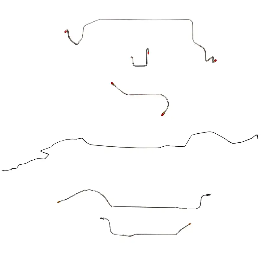 Mopar B Body Complete Brake Line Kit; Fine Lines-CBK0630SS