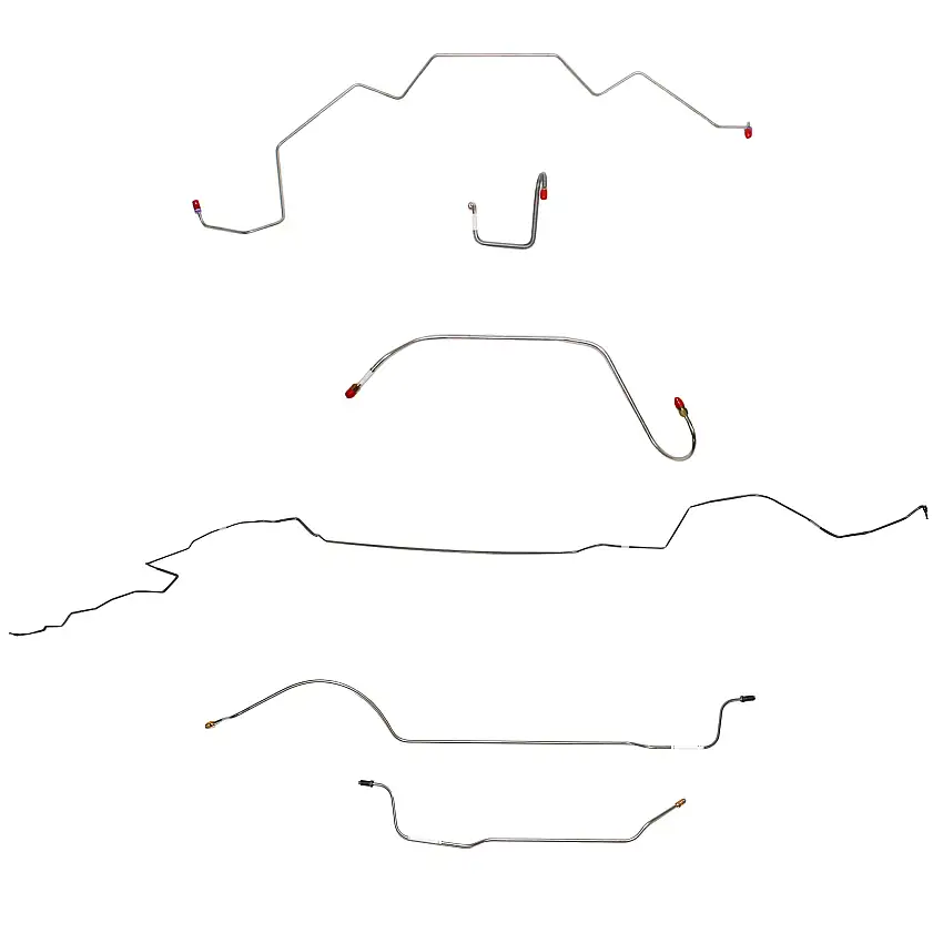 Mopar B Body Complete Brake Line Kit; Fine Lines-CBK0638SS