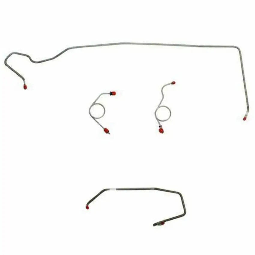 1974 Dodge Challenger Front Brake Line Kit Power Disc Brakes - EKT7405OM