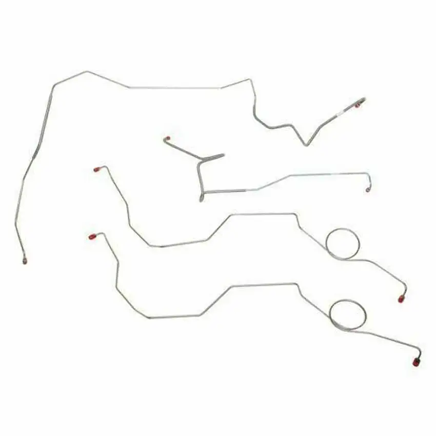 Fine Lines TKT7342OM - 1973-74 Ford F-100 Front Brake Line Kit 2WD Power Disc Brakes