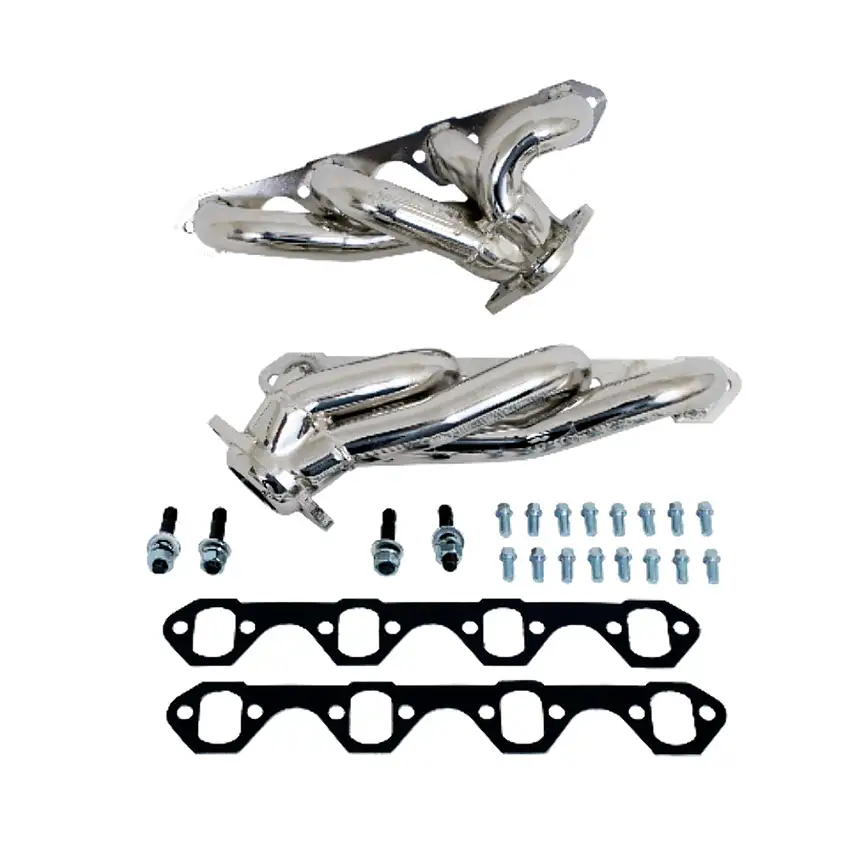 Fits 1987-1995 Ford F150 302 1-5/8 Shorty Exhaust Headers-Silver-35100
