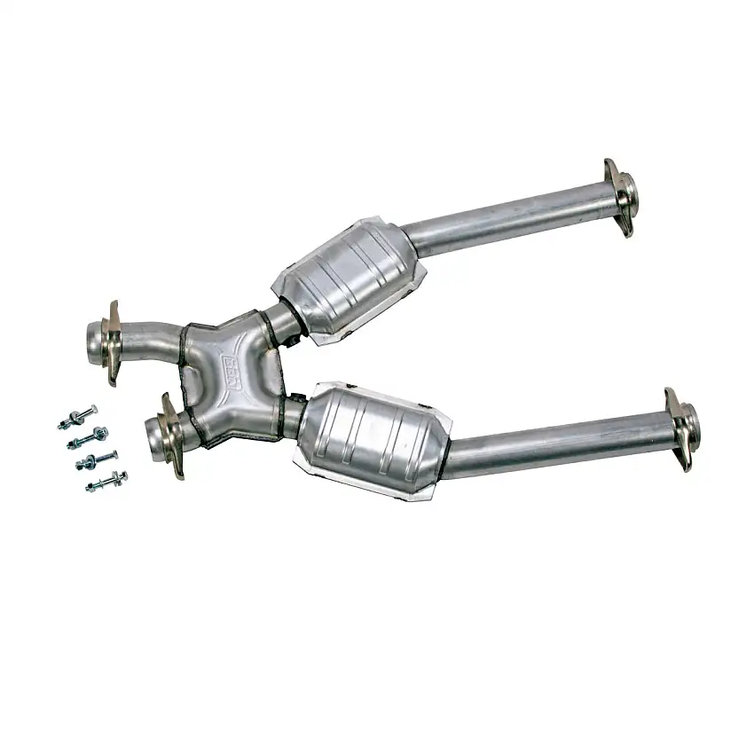 1996-2004 Ford Mustang GT X Pipe 2-1/2 Short Mid w/High Flow Converters 1638