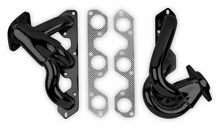 Flowtech Shorty Headers - Black Painted - 92004FLT