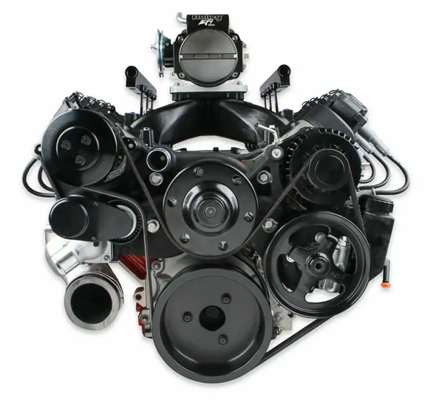 Holley 20-180BK Premium Black Mid-Mount Complete Accessory System