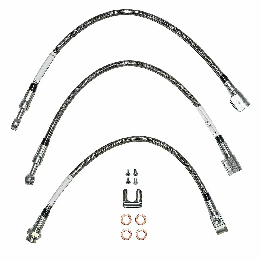 Complete Brake Hose Kit For 1992-2001 Jeep Cherokee XJ 4WD Stainless HSK0060SS
