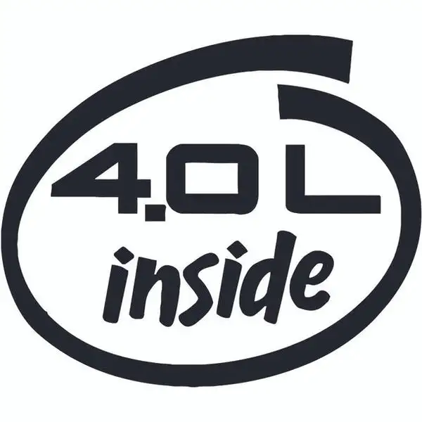 Decal, DEC-40L - 4.0L Inside Oval Decal