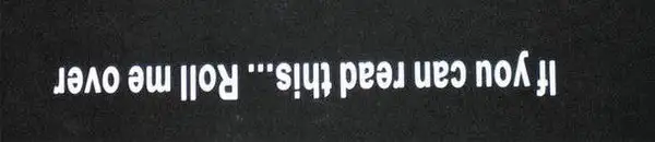 If You Can Read This...Roll Me Over {Small)