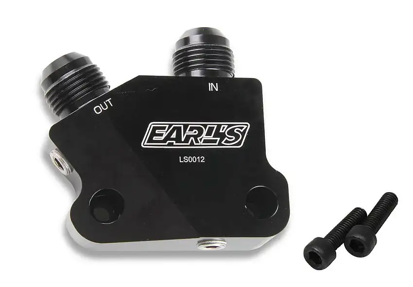 Earls LS Side Mount Oil Cooler Adapter - LS0012ERL