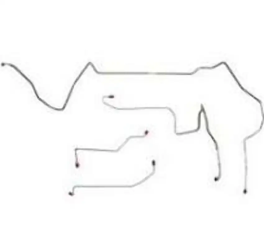Pontiac Complete Brake Line Kit; Fine Lines-CBK0525SS