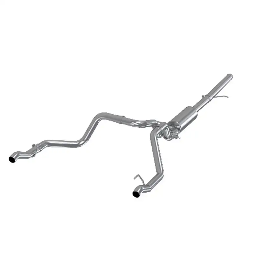 Fits 2019-2024 Chevrolet Silverado 1500 2 1/2" Cat Back, Dual Rear , AL-S5085AL