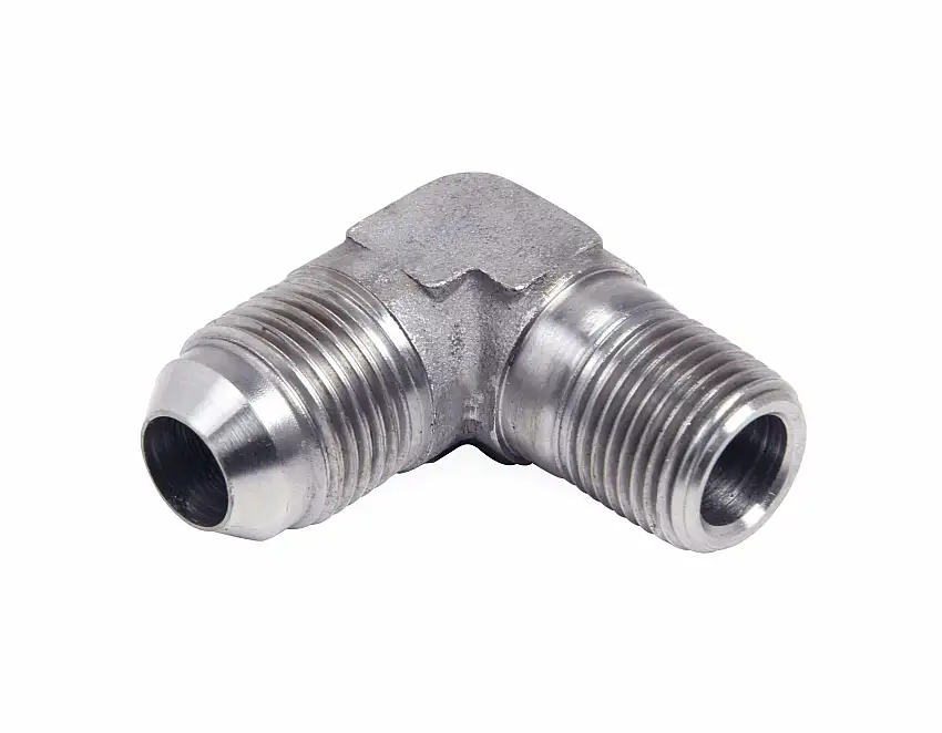 Earls 90 Degree Elbow Male AN -4 to 1/8 NPT - Stainless Steel - SS982204ERL