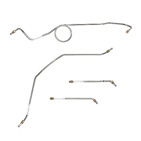 63-66 Chevrolet C10 Front Brake Line Kit 2WD Standard Brakes Steel - TKT6401OM