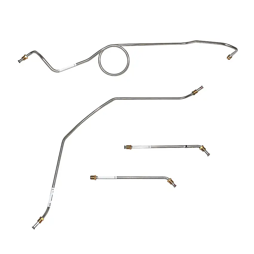 63-66 Chevrolet C10 Front Brake Line Kit 2WD Standard Brakes Stainless TKT6401SS