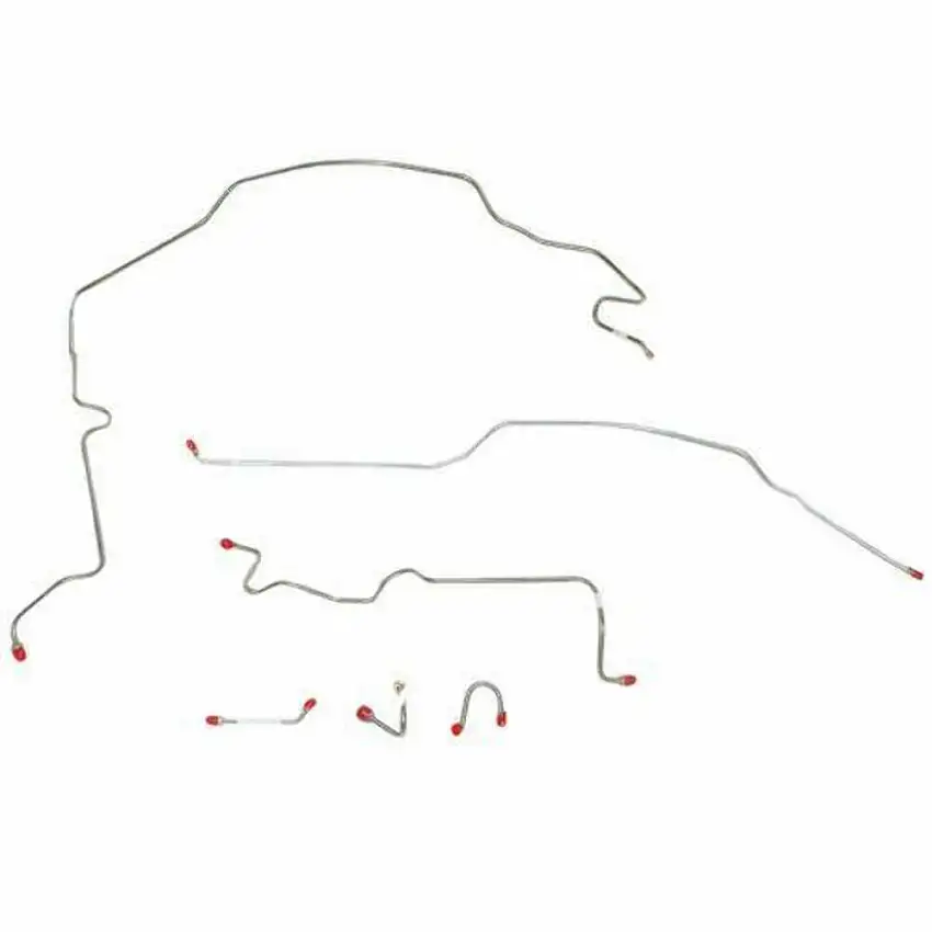 67-70 Chevrolet C10 Front Brake Line Kit 2WD Standard Brakes Steel - TKT6702OM