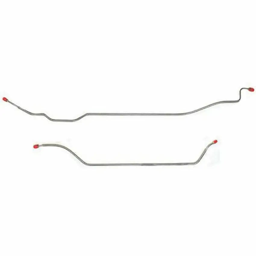 Rear Brake Lines For 71-72 Chevy C10 5 Lug Rear Coil Springs Stainless TRA7101SS
